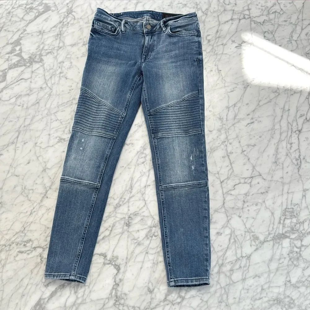 All Saints Biker Moto Skinny Jeans W27